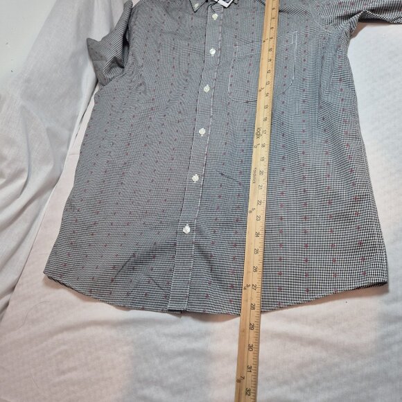 Roundtree & Yorke Gold Label Men's Shirt Size S Short Sleeve Black Plaid (55) - Picture 11 of 12
